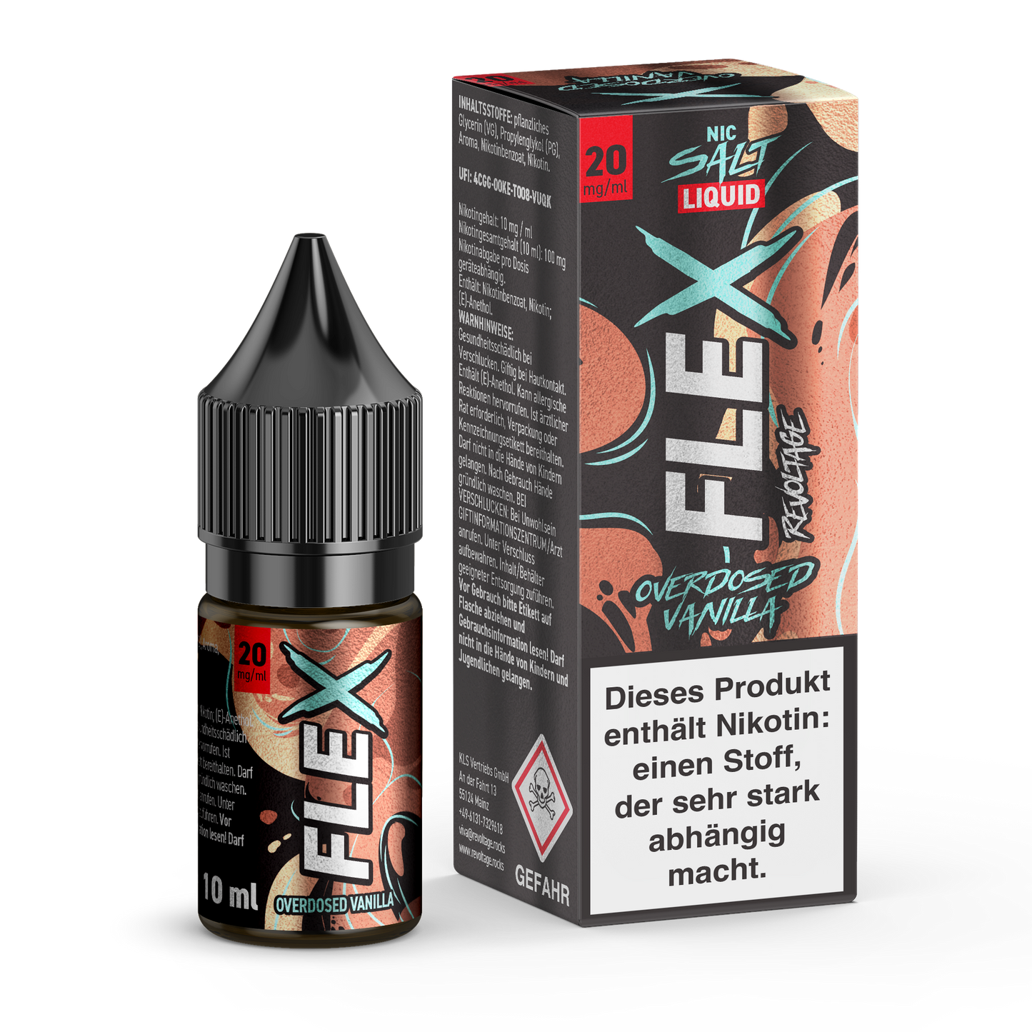 Revoltage FLEX – Overdosed Vanilla E-Liquid 20 mg / 10ml