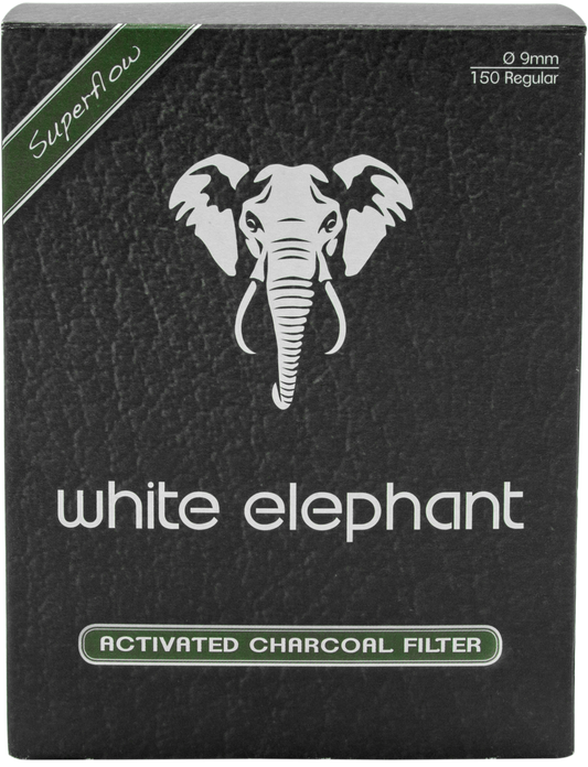 White Elephant Aktivkohle Filter 9 mm 150er