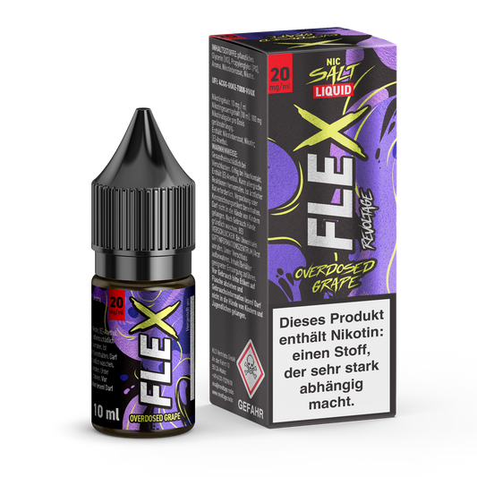 Revoltage  FLEX – Overdosed Grape E-Liquid 20 mg / 10ml