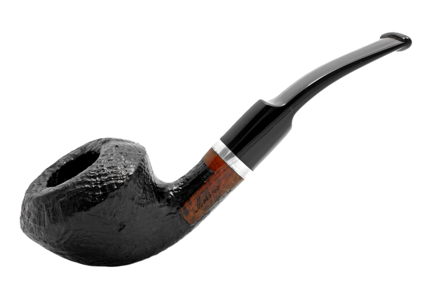 Molina Barasso Sandgestrahlt Schwarz/Braun "Half-Bent Pot"
