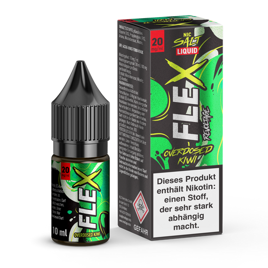 Revoltage  FLEX – Overdosed Kiwi E-Liquid 20 mg / 10ml