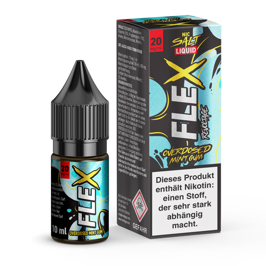 Revoltage  FLEX – Overdosed Mint Gum E-Liquid 20 mg / 10ml