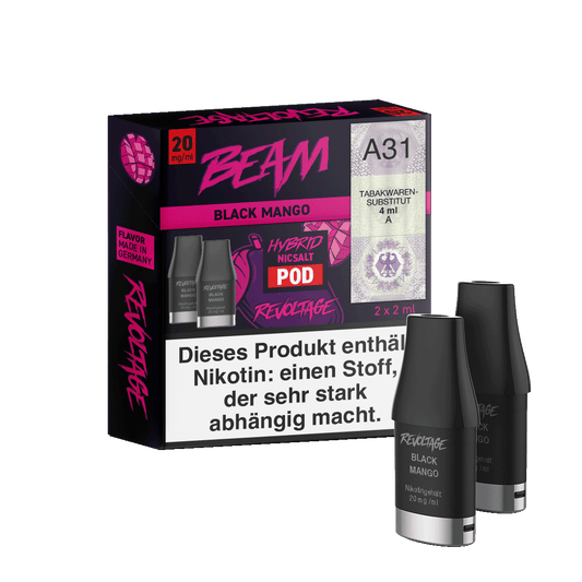 Revoltage Beam Pod 2ml Black Mango 20mg (2 Stück)