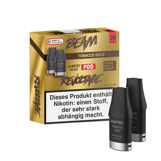 Revoltage Beam Pod 2ml Tobacco Gold 20mg (2 Stück)