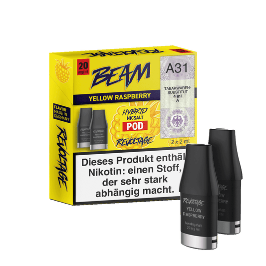 Revoltage Beam Pod 2ml Yellow Raspberry 20mg (2 Stück)