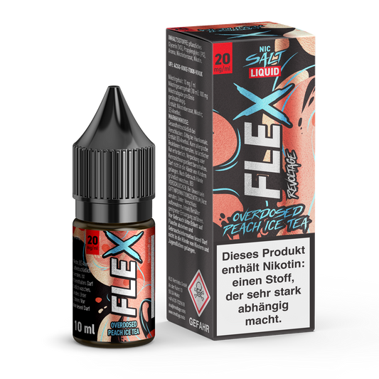 Revoltage  FLEX – Overdosed Peach Ice Tea E-Liquid 20 mg / 10ml