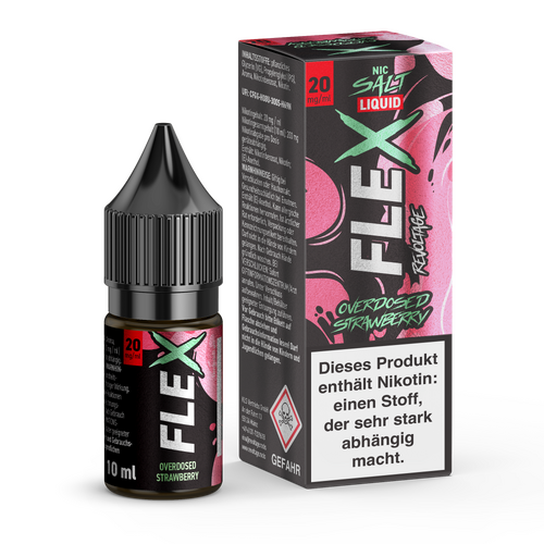 Revoltage  FLEX – Overdosed Strawberry E-Liquid 20 mg / 10ml