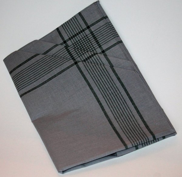Original Bw Taschentuch grau gestreift